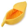 Cozy Banana Cat Bed – Soft Enclosed Plush Hideaway for Cats